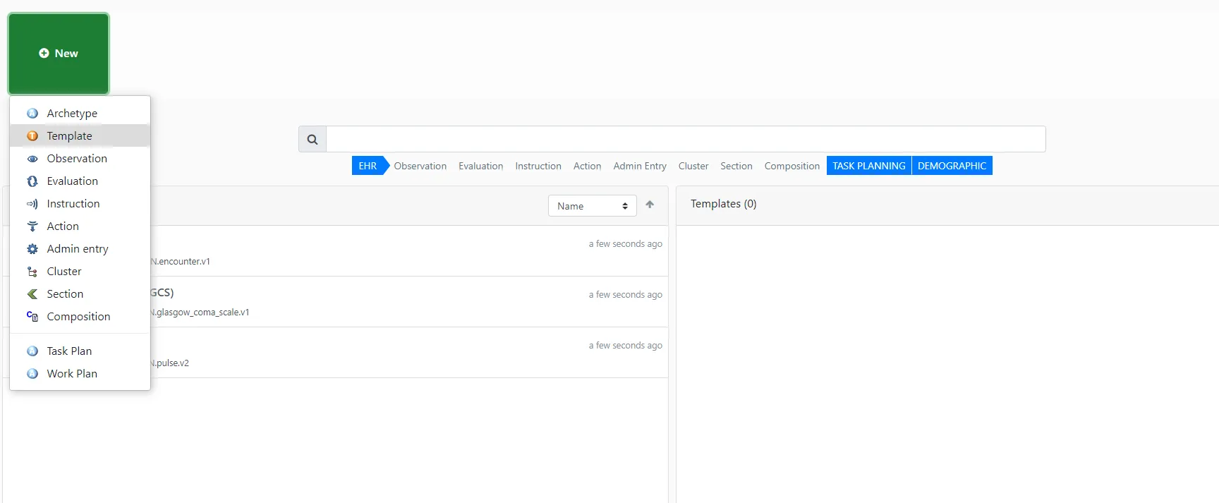 Archetype designer create a new template