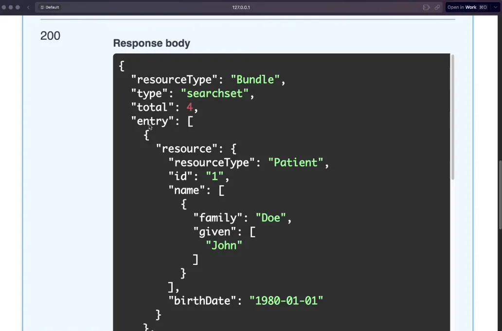 returning a Bundle containing patient resources