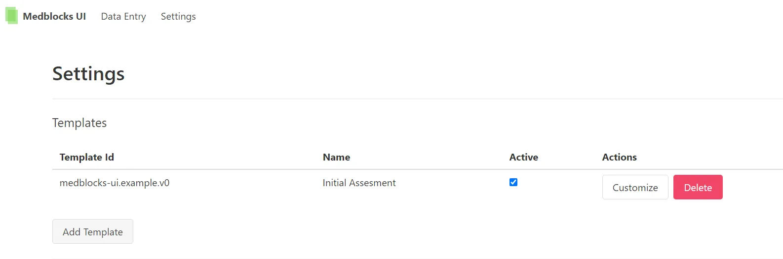 Medblocks ui upload web template